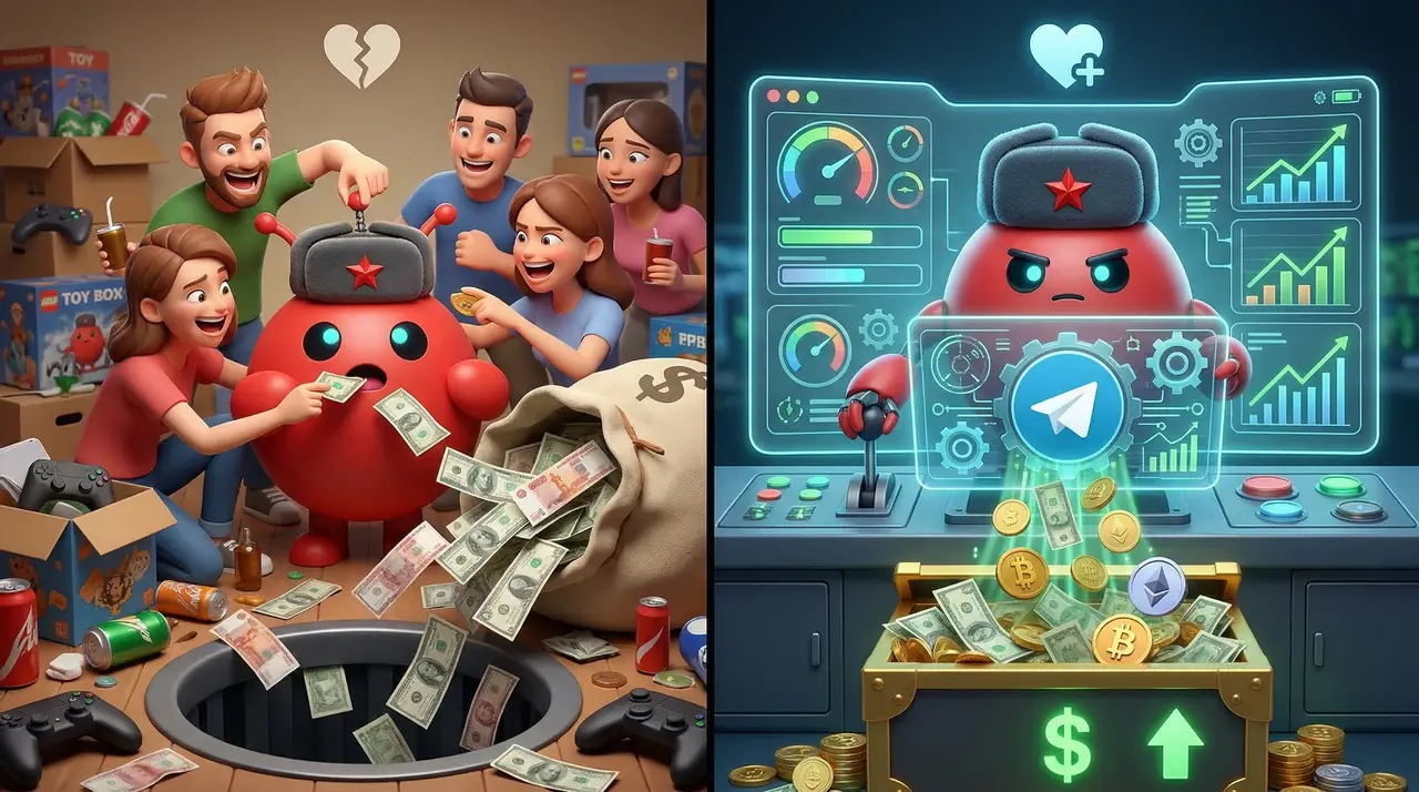 3D мем: toy vs money machine