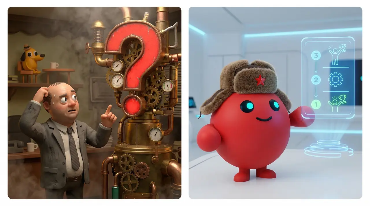 3D мем: Clawd Bot в ушанке объясняет OpenClaw простыми шагами